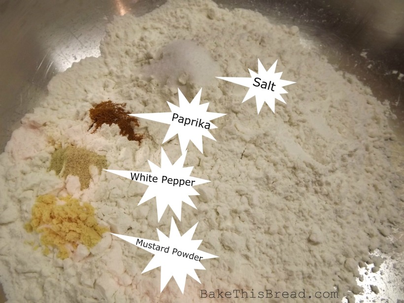 Flour and Spices for Cheese Puff Crackers Recipe Bake this Bread