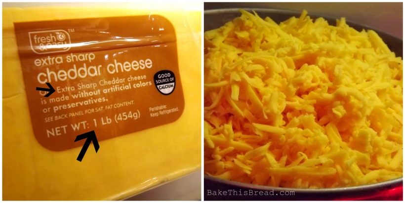 1 pound Grated Cheese for Cheese Crackers recipe Bake This Bread